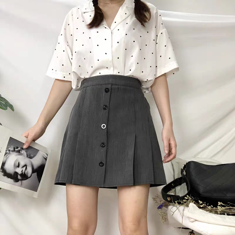 korean overall skirt
