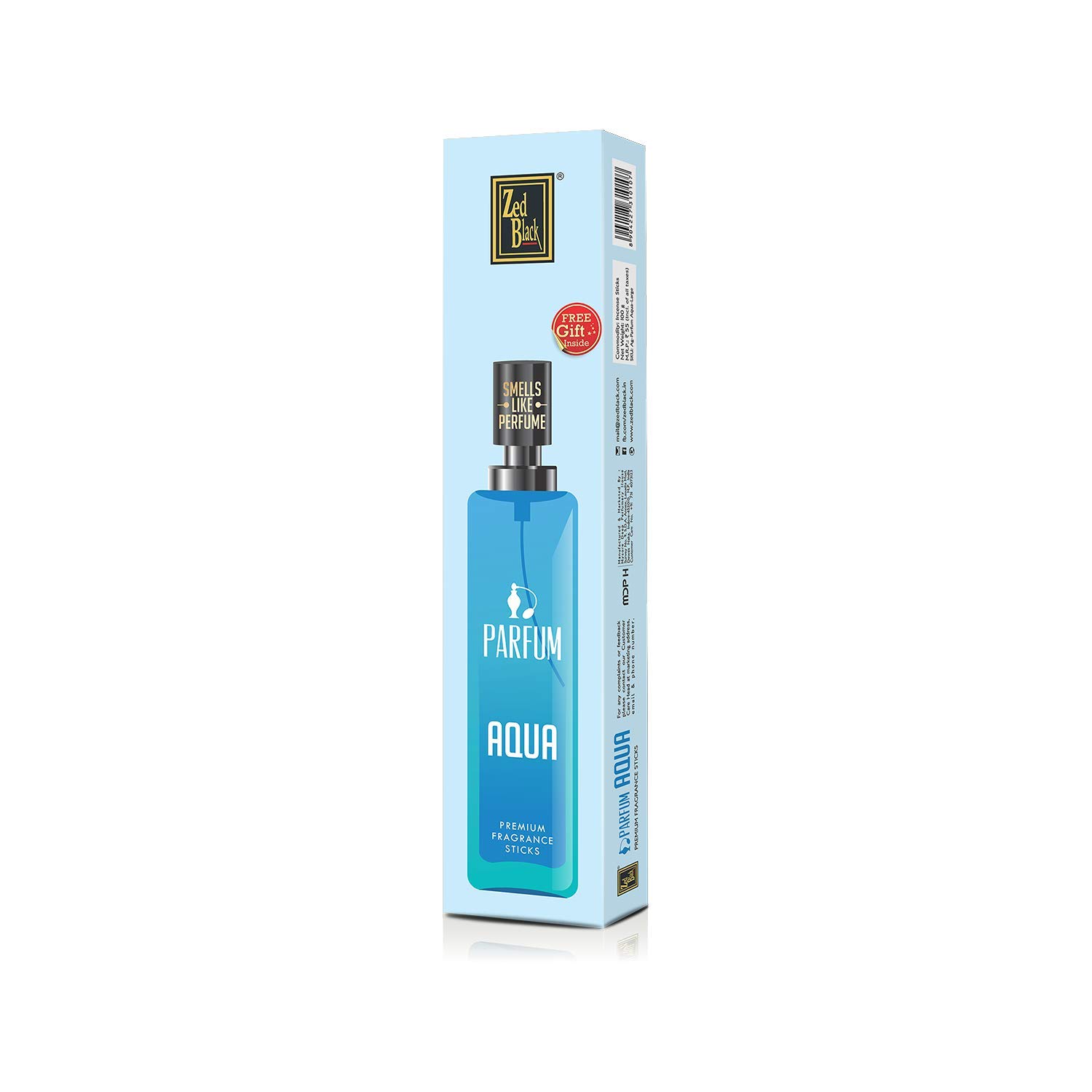 Zed Black Parfum AQUA Premium Fragrance Incense Sticks (pack of