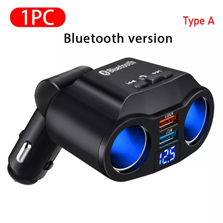 SEAMETAL Car FM Transmitter Music Player MP3 Car Charger Voltmeter 4