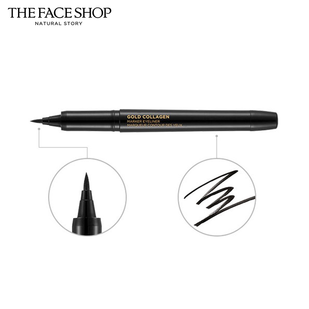 The Face Shop Gold Collagen Marker Eyeliner Lazada PH