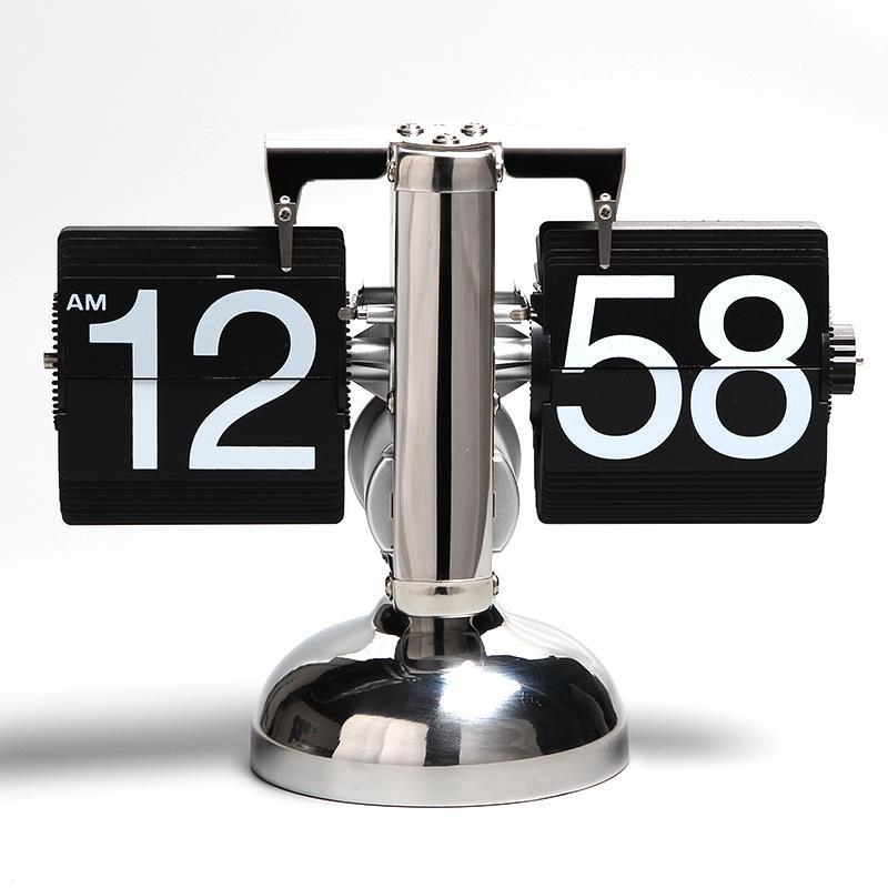 Automatic Page Turning Clock Small Balance Living Room Clock Retro ...
