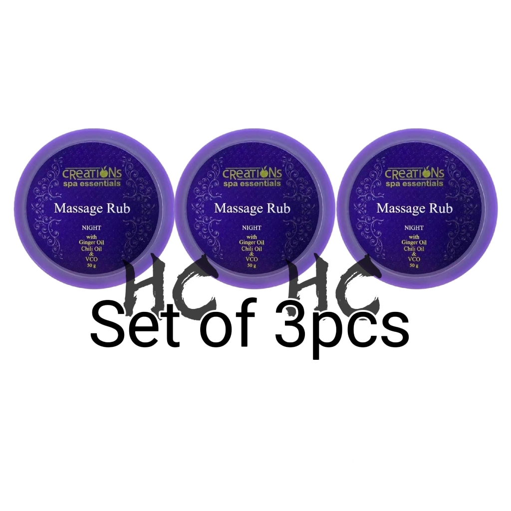 Set of 3pcs [NEW] FDA SLEEP Creations Spa Essentials Pain Relief Rub