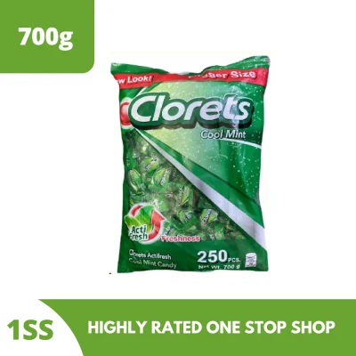 Clorets Actifresh Cool Mint Candy 250pcs, 700g