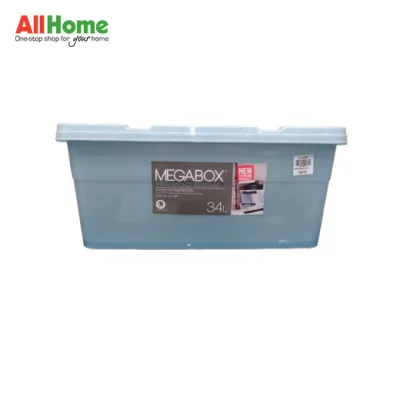 MEGABOX Storage Box 34 Liters (Trans Blue, Trans Clear)