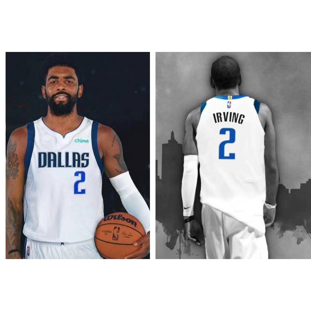 US$ 26.00 - 22-23 Dallas Mavericks IRVING #2 Blue Black Top Quality Hot  Pressing NBA Jersey - m.
