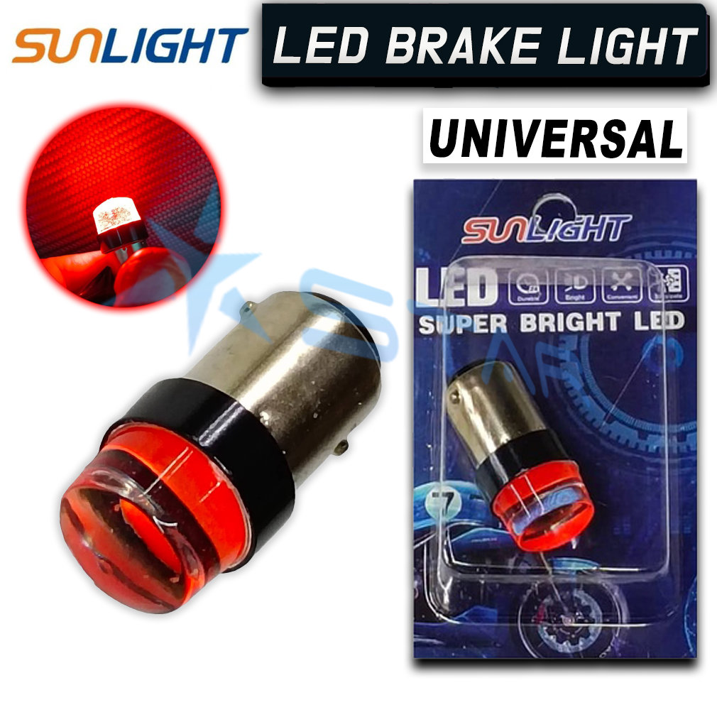 SUNLIGHT Red Alloy LED TAIL LIGHT/ BRAKE LIGHT Motorcycle Universal Super Bright Led Lazada PH