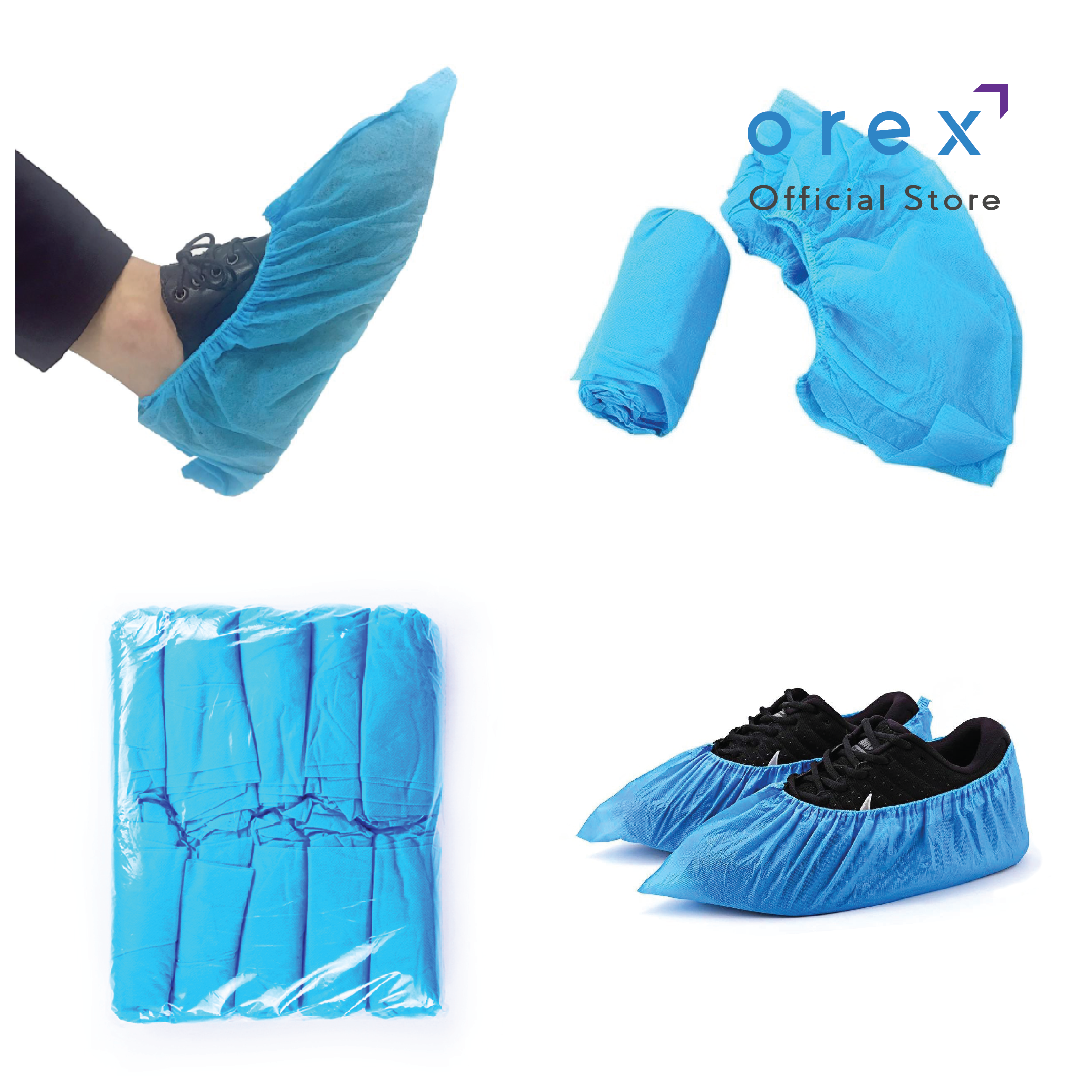 OREX Disposable Shoe Cover (NonWoven/Plastic) Lazada PH