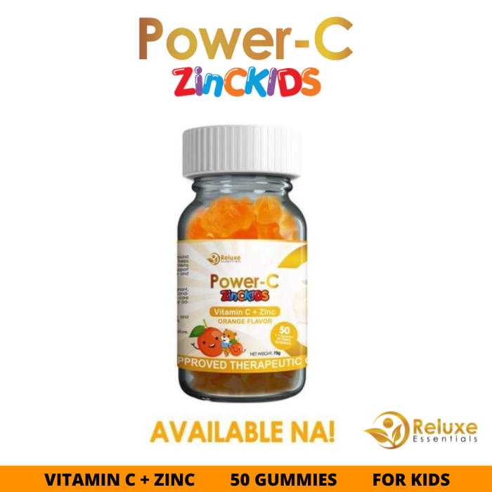 Power C + Zinc Kids Gummies Vitamin C for Kids Gummies 50 Gummies