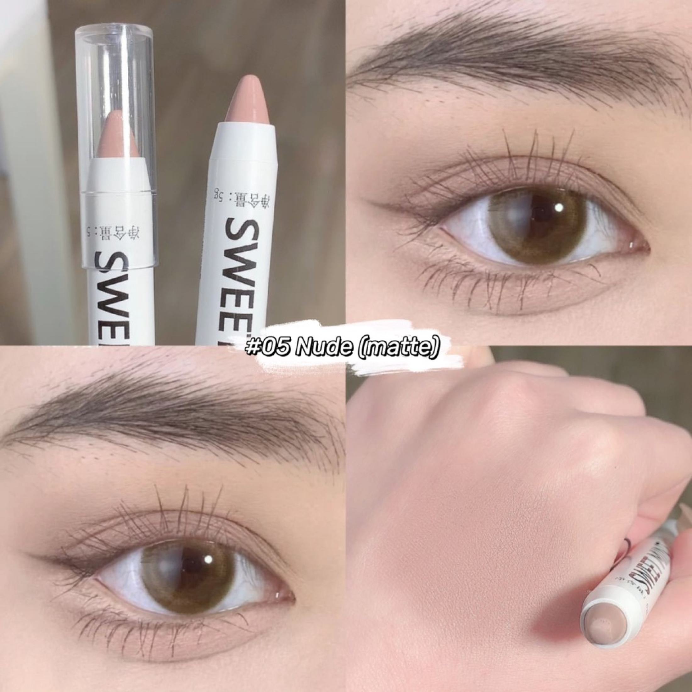 Sweet Mint Eye Pencil Professional MakeUp Eyeshadow with Highlighter 13