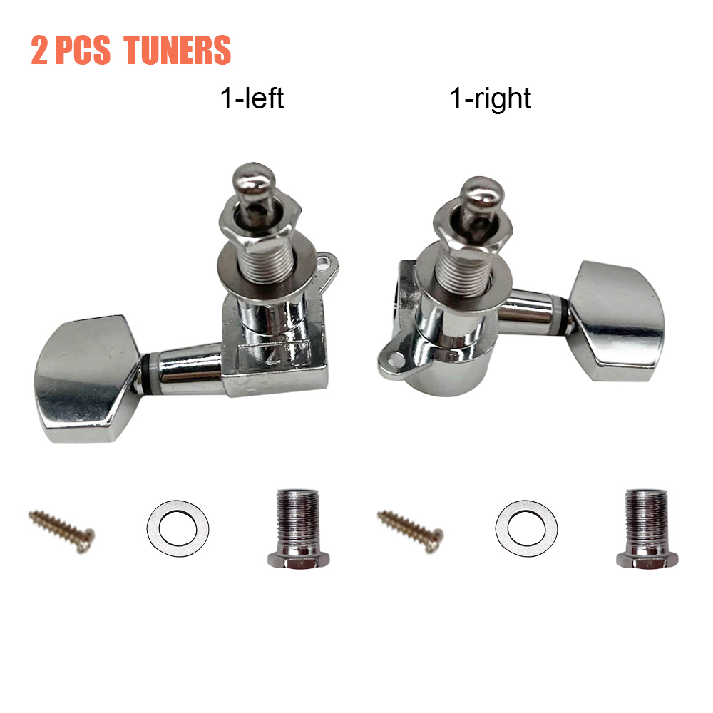 Tuning Pegs Acoustic/Electric Guitar Machine Head Tuner Enclosed Chrome