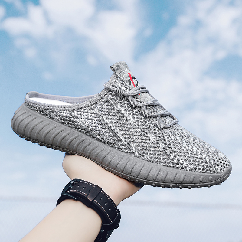 EIFAK Dép Nam Thời Trang Mùa Hè Giày Lười Nam Nửa/ giày sục nam không gót,giày nam yeezy giày thể thao giày sneaker nam giày lười dép sandal Giày Nửa Gót Nam /giày Nửa Chân Nam /giày Nửa Dép Nam/giày Nửa Gót Nam Trắng