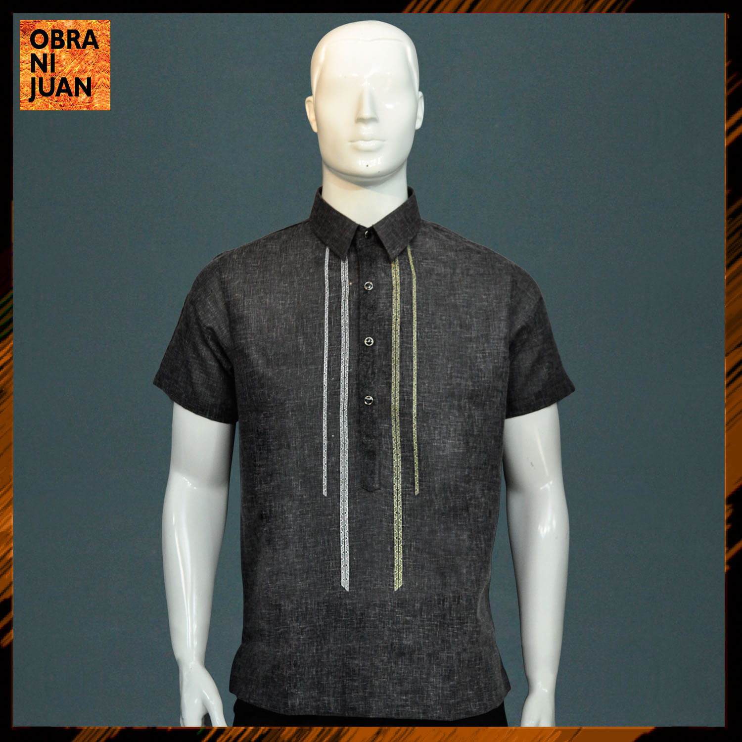 Obra ni Juan Inno Fit fit (Regular Fit) Polo Barong With Print