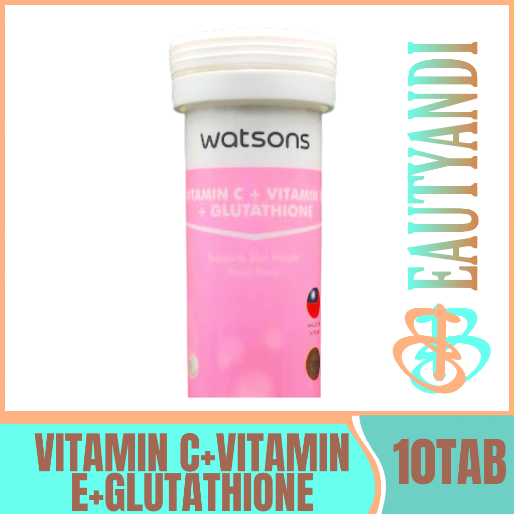 WATSONS Vitamin C + Vitamin E + Glutathione Effervescent Tablet 10s