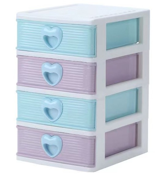 3/4 Layer Drawer Storage Box Plastic Drawer Dura Box Jewelry Box