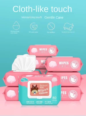 Baby wet wipes infant wet tissue 80pcs/pack