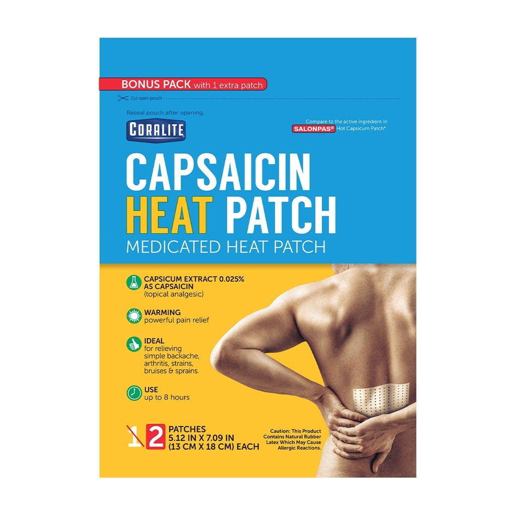 Coralite Capsaicin Heat Patch Medicated Heat Patch Lazada PH