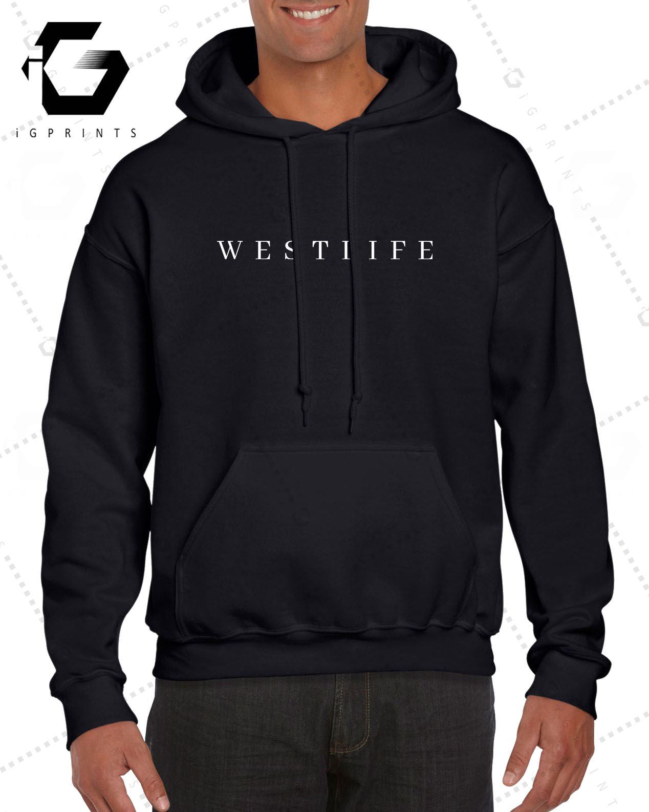 iGPrints Fan Inspired WESTLIFE Logo Boyband Music Hood Sweater Hoodie