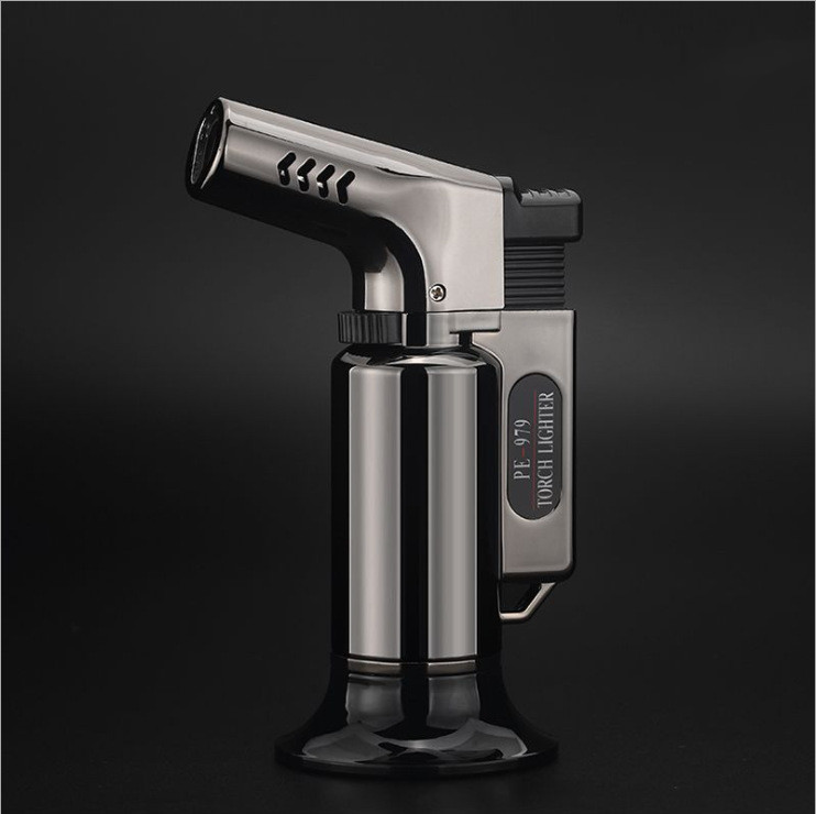 2pcs Large Windproof Refillable Jet Torch Lighter Gas Flame Brazing