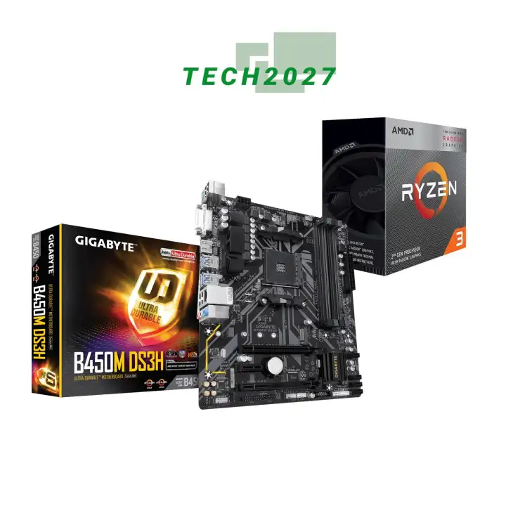 Amd Ryzen 3 30g 4 Core 3 6 Ghz With Gigabyte B450m Ds3h Motherboard Lazada Ph