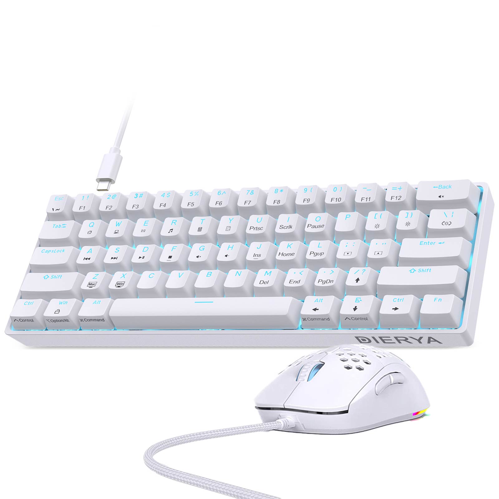 KEMOVE Wired Mechanical Gaming Keyboard and Wired Gamer Mouse 6168 Keys ...