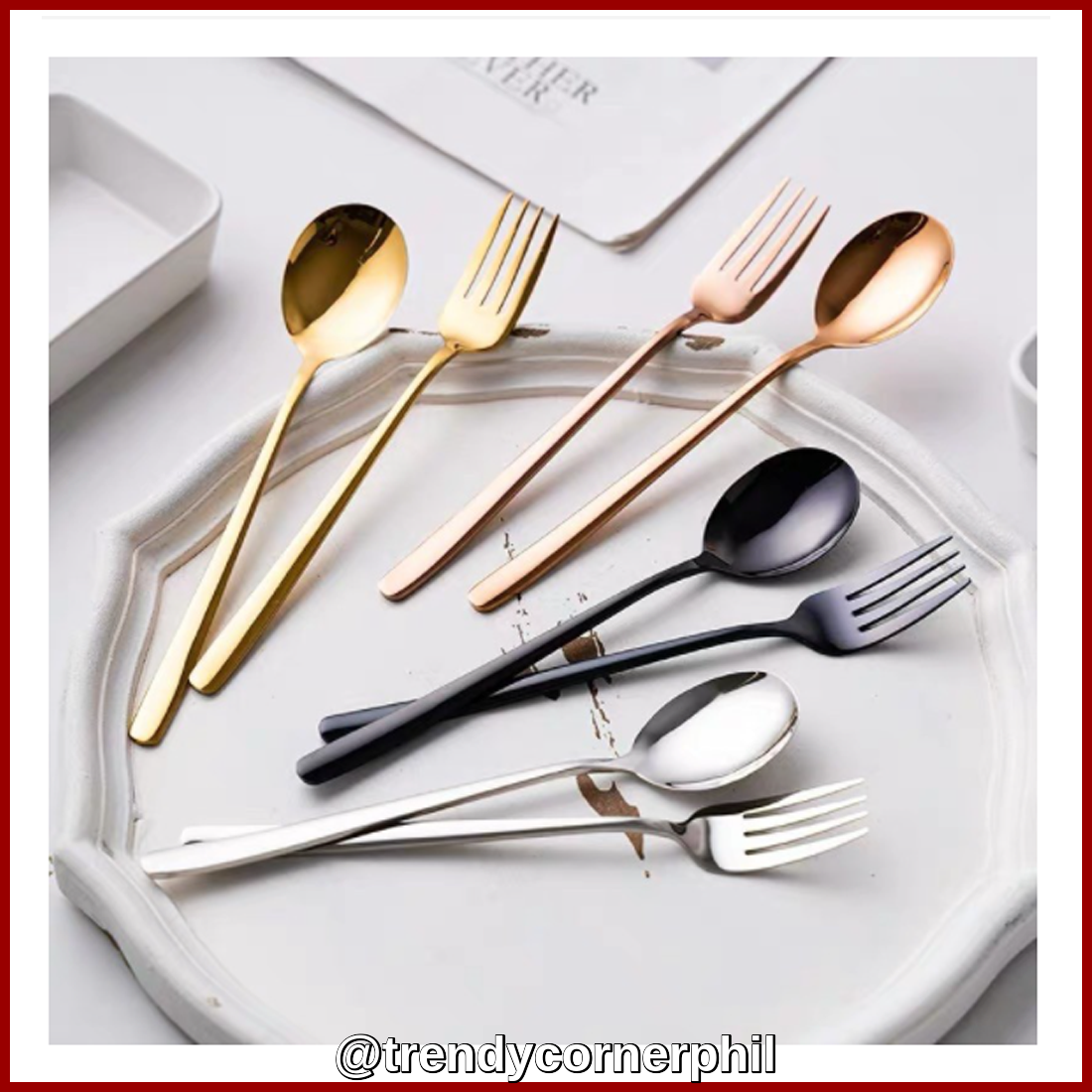 Stainless Steel Korean Spoon and Fork Set dinnerware Best MAKAPAL high
