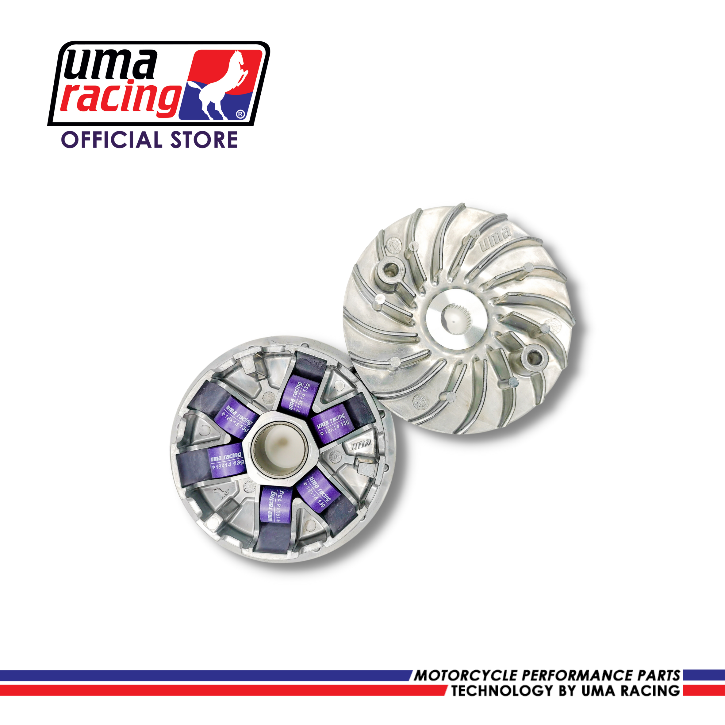 UMA Racing Pulley Drive Face with Roller for Yamaha NMAX/Aerox (11g
