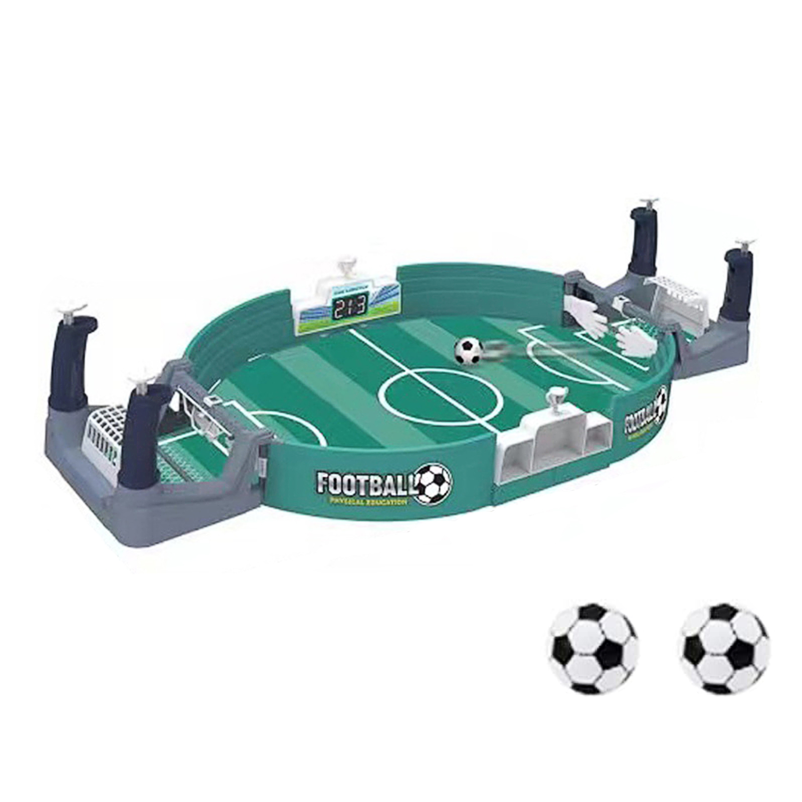 Mini Jogo De Futebol Com Lançador De Bolas Com 7 Peças - Alfabay