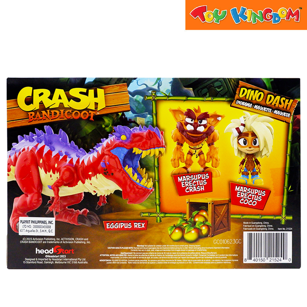 Crash Bandicoot Dino Dash Diorama con 2 Figuras de 2.5