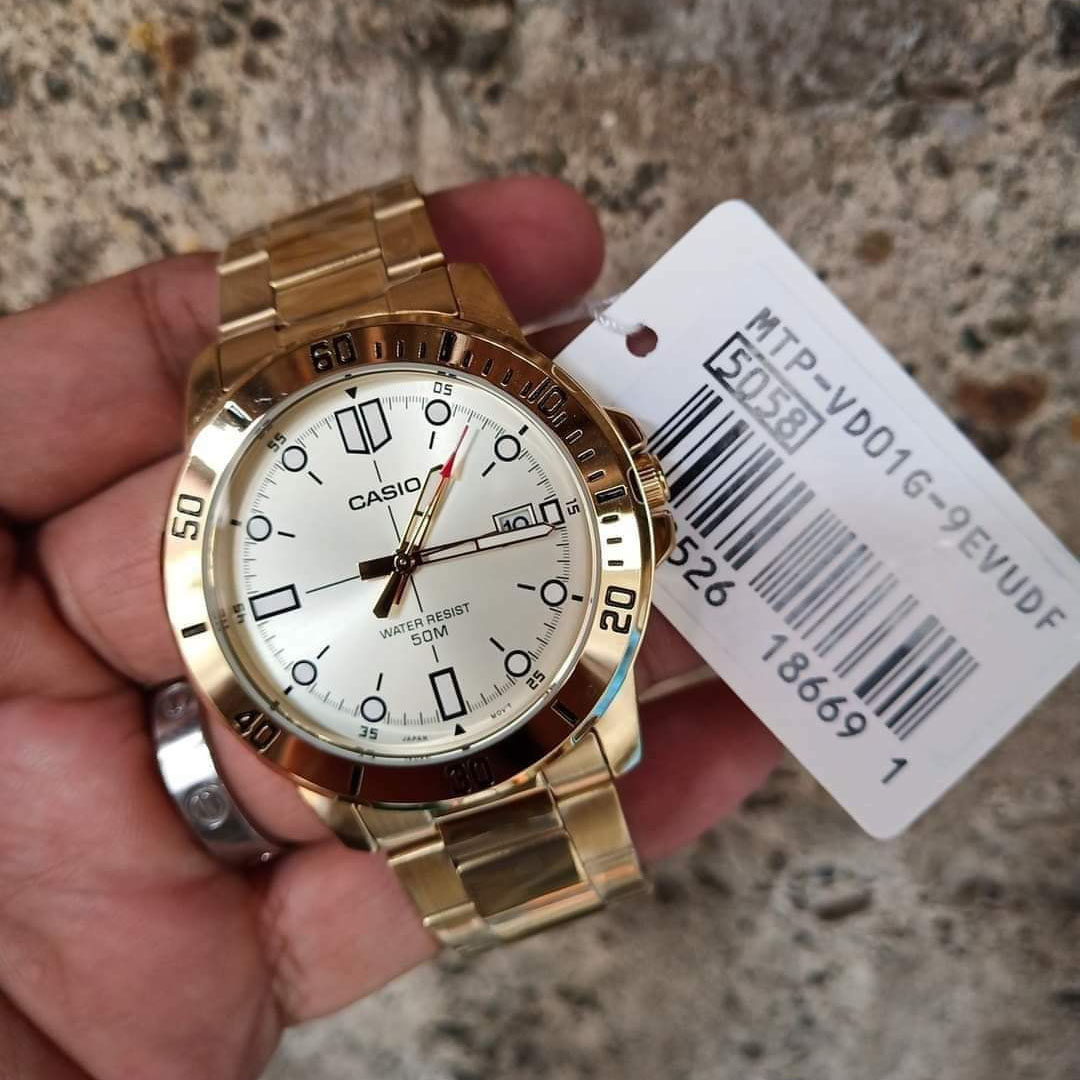 Casio Mtp Vd01g Casio 5058 Gold Casio (MTP-VD01G-9EVUDF) Gold