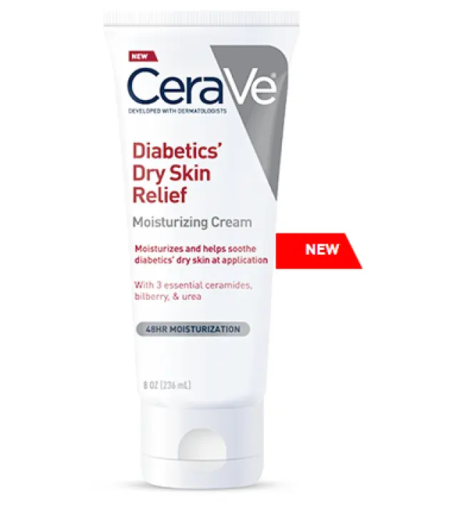 cerave diabetics dry skin relief moisturizing cream