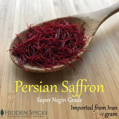 100% Organic Super Negin Grade Persian Saffron (1g)