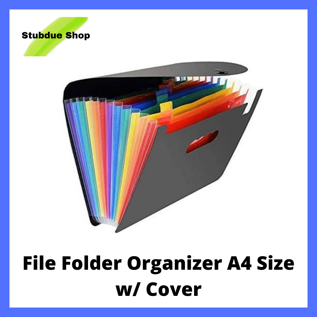 24 Pockets Large Capacity File Folder Organizer A4 Size Lazada PH