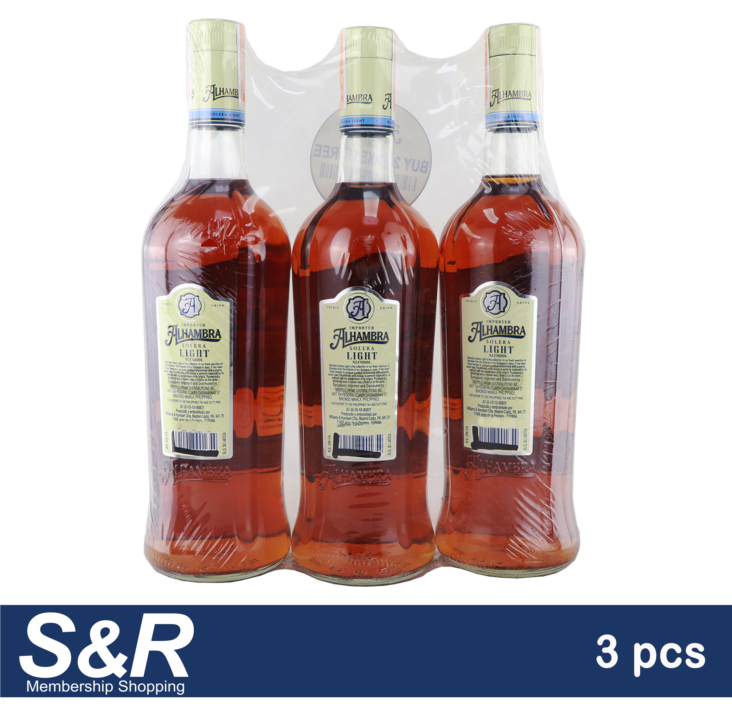 Alhambra Solera Light Brandy BUY 2 TAKE 1 FREE review and price