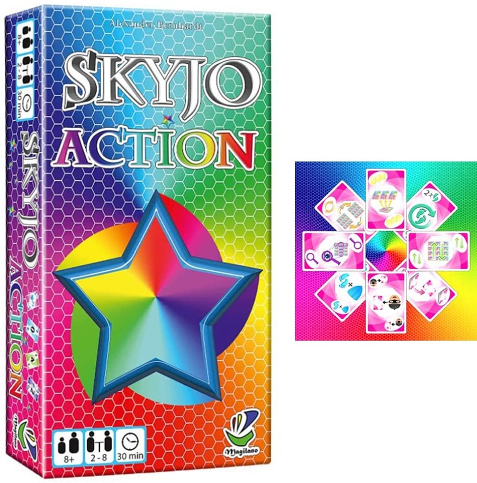 Skyjo Action Card Game, Families Fun Board Games, 2-8 Player