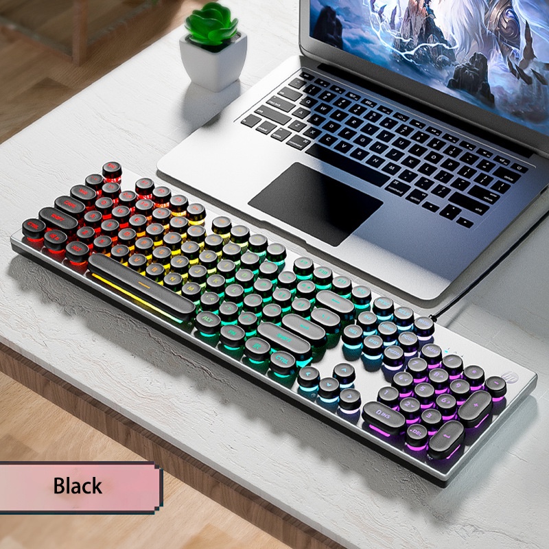 HP K500Y Wired Gaming Keyboard RGB with LED Backlight Mechanical feel ...