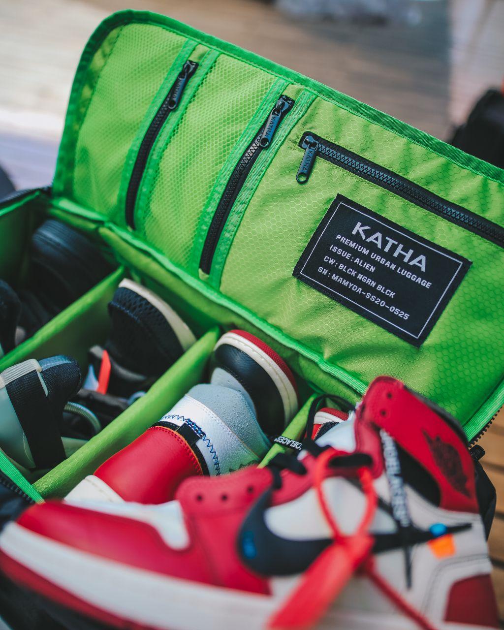 katha sneaker duffle bag