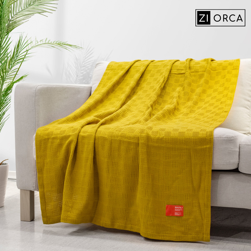 Ziorca Summer Breeze Pure Cotton Blanket Queen Size 155x200cm 742g