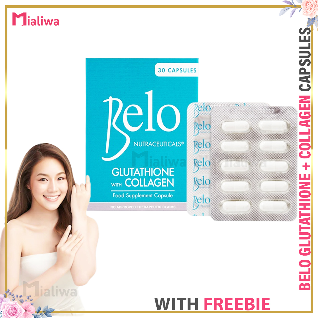 Belo Nutraceuticals Glutathione + Collagen 30 Capsules, Pampaputi Whitening  Food Supplement Skin Care Vitamin C Antioxidant Moisturizing Acne Pimples  Pore Minimizer Blackheads Brightening Liver Detox Anti-Aging Glass Skin  Beauty Supplement For Men