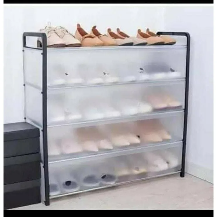 Plastic covered shoe deals rack