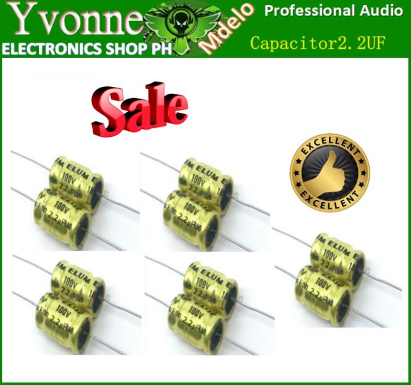 Muse Fine Gold Nichicon UFG1H2R2MDM 2,2uF 50V 85°C 5x11 RM2,5 [10 Pcs