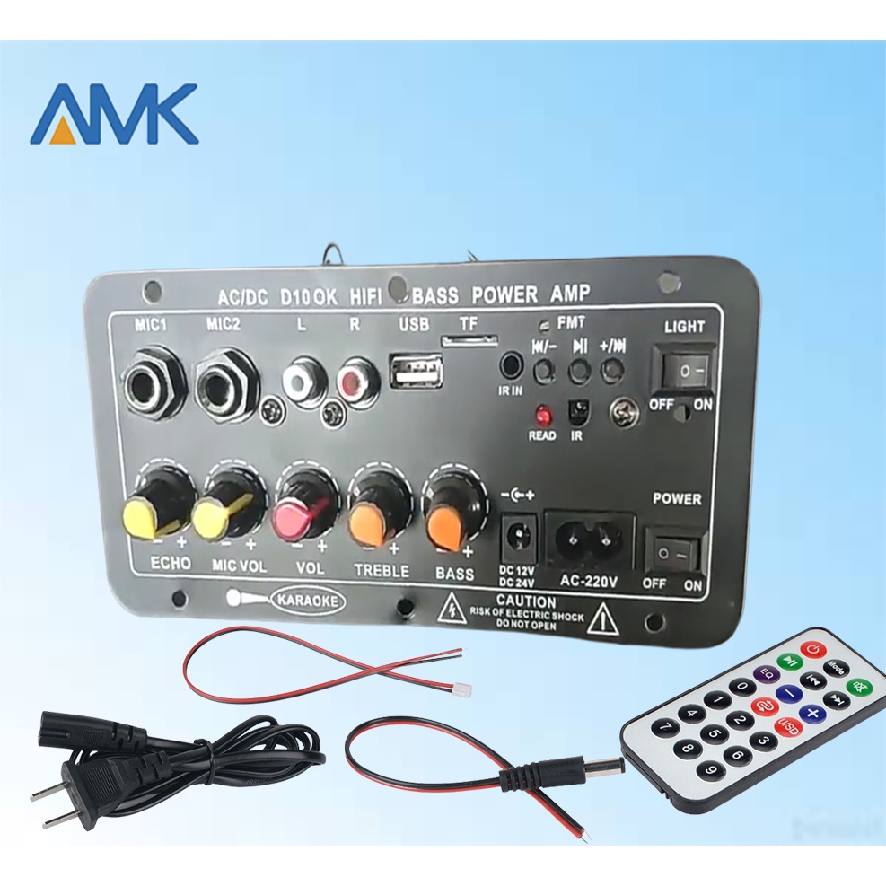 【COD】 QOMYM AC/DC D10 OK HIFI BASS POWER AMP, DigitaL Bluetooth Stereo ...