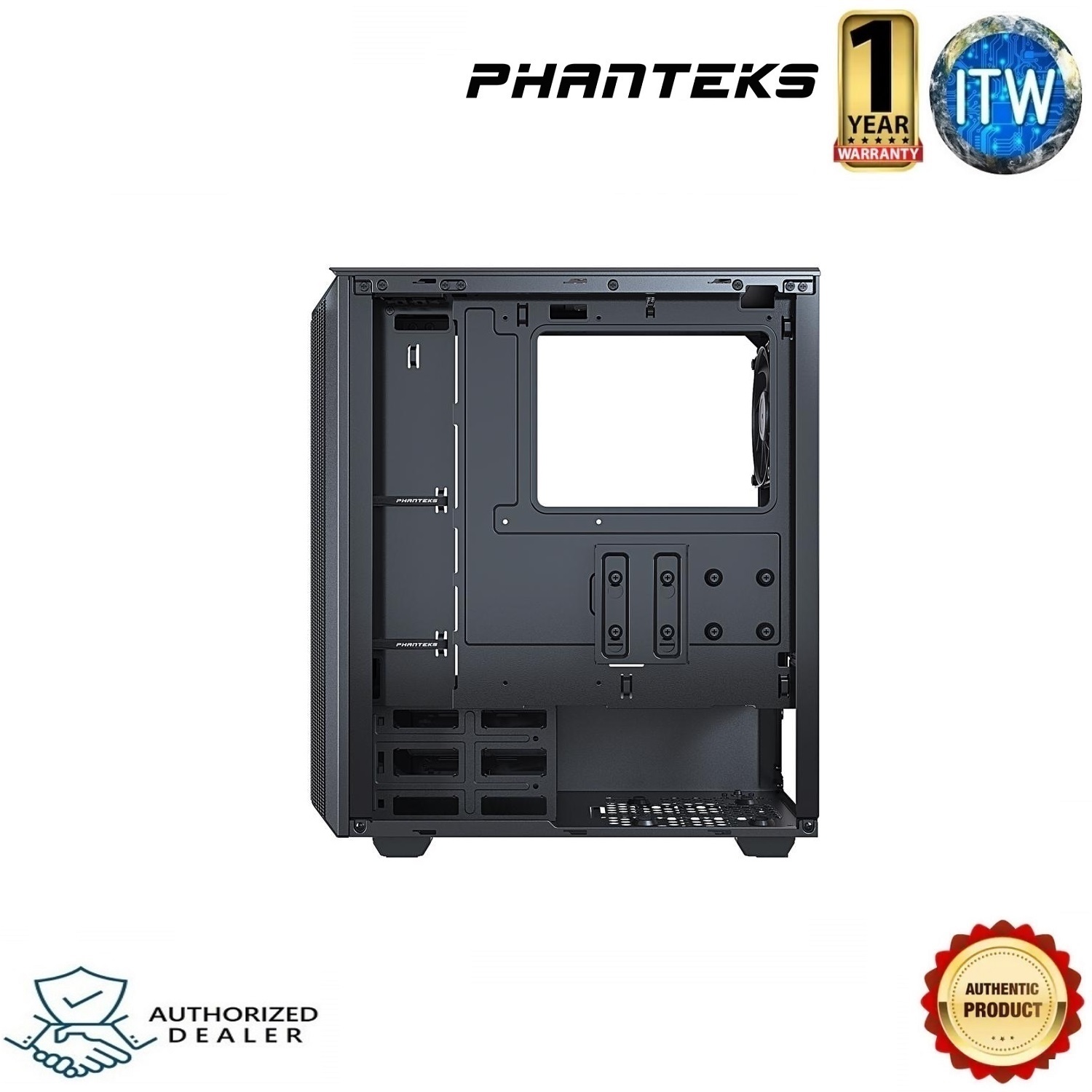 Buy the Phanteks Eclipse P300 Black ATX MidTower Gaming Case Tempered  Glass, ( PH-EC300PTG_BK ) online 