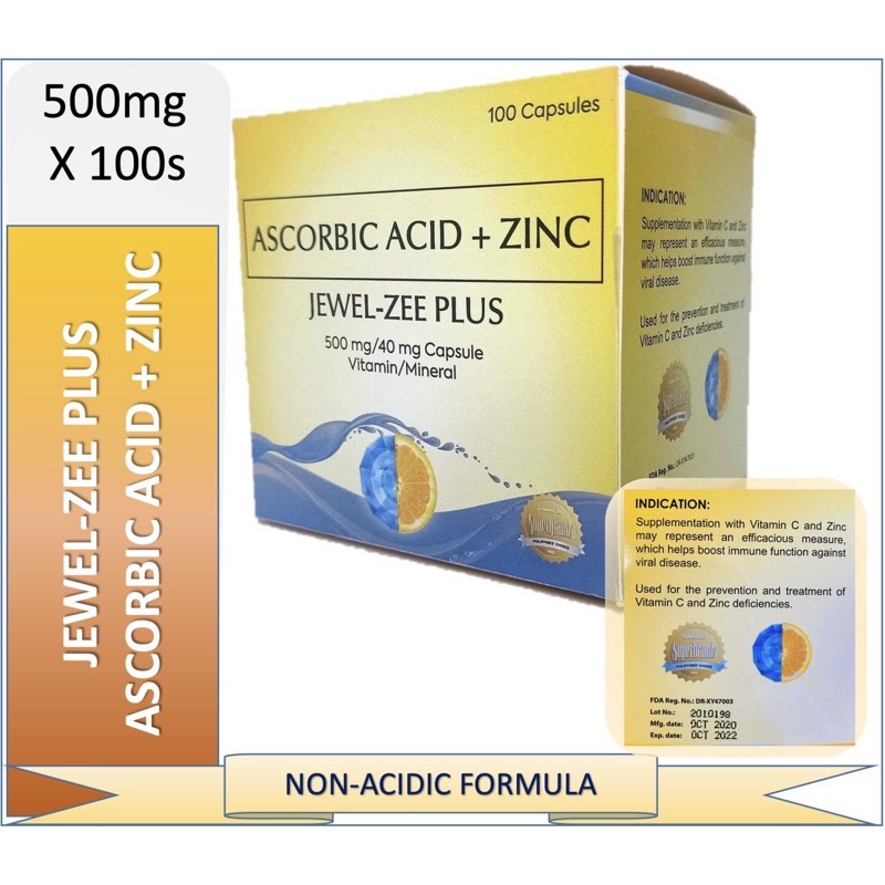 JEWELZEE PLUS ASCORBIC ACID+ZINCFc0 Lazada PH