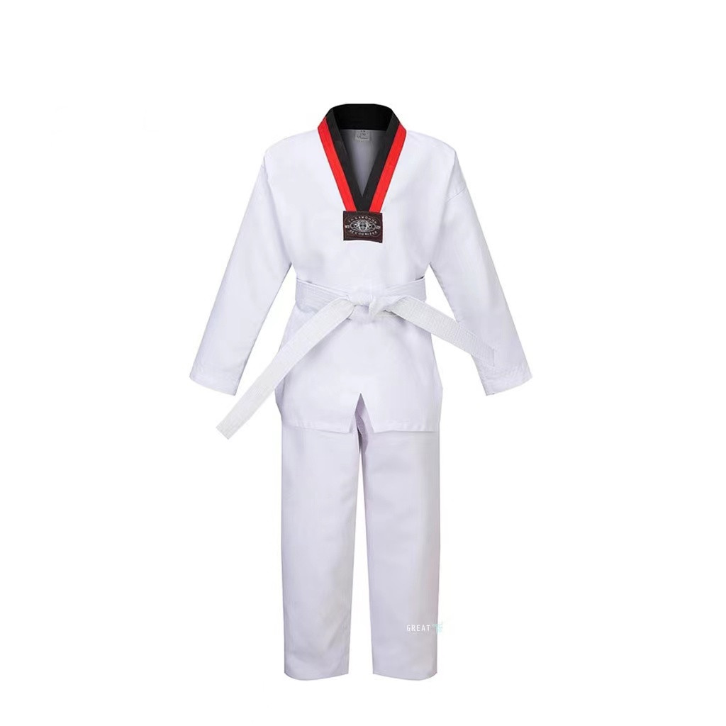 Taekwondo Clothes Karate Suit Taekwondo Uniform Taekwondo V-Neck Set ...