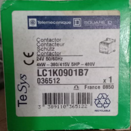 Contattore TeSys LC1K - 3 poli - AC3 440V 9 A - Italia Contattore TeSys LC1K - 3 poli - AC3 440V 9 A - Italia