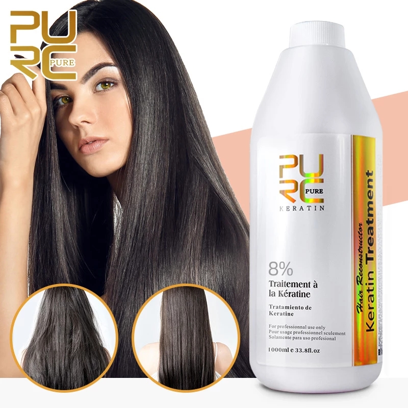 Purc Brazilian Keratin Hair Treatment Straightening Smoothing Formalin 2089