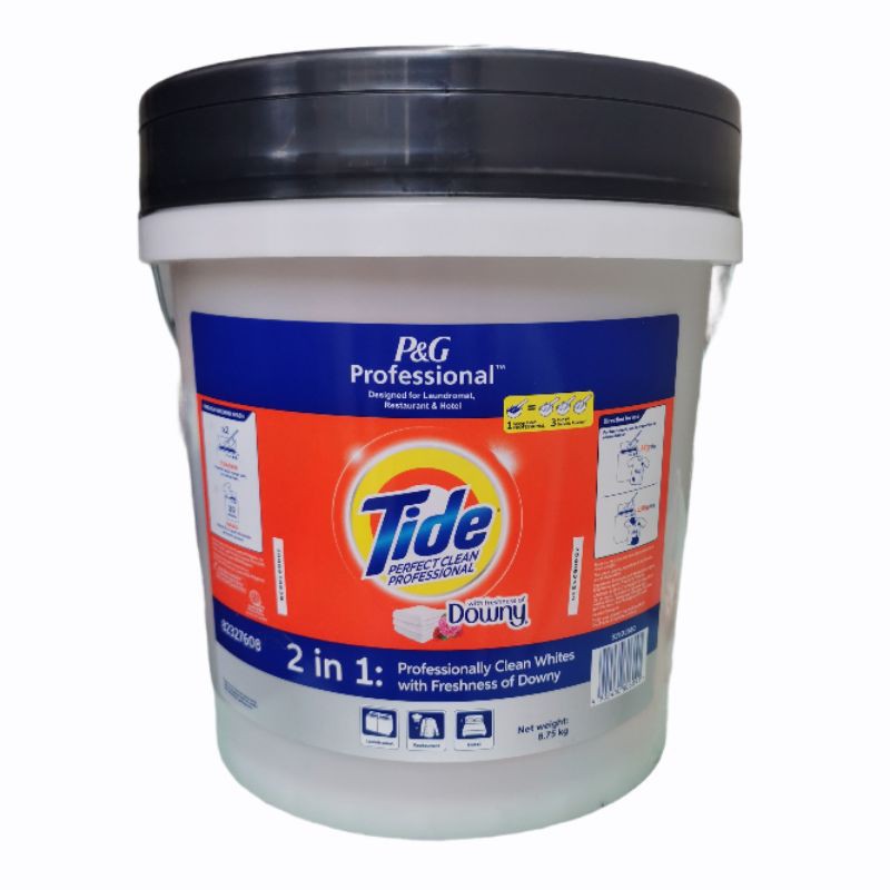 Tide Professional Laundry Powder Bucket, in Downy/Lemon, 8.75kg Lazada PH