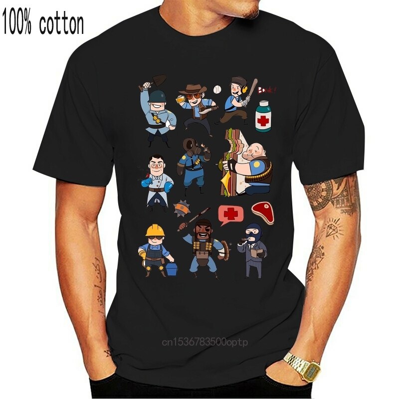 Team Fortress 2 T Shirt Team Fortress 2 All Class TShirt Cotton