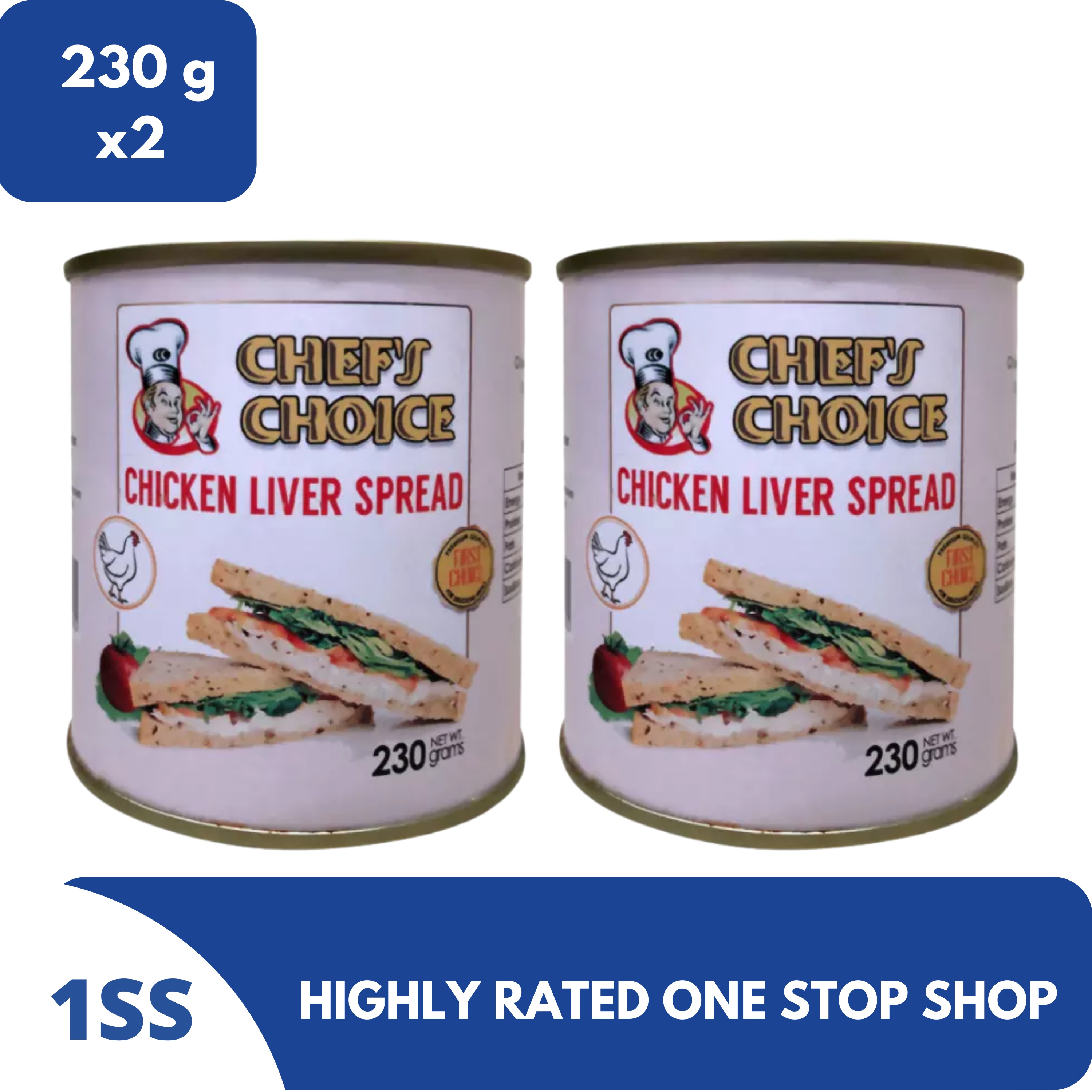 Chef's Choice Chicken Liver Spread, 230g, Set of 2 Lazada PH