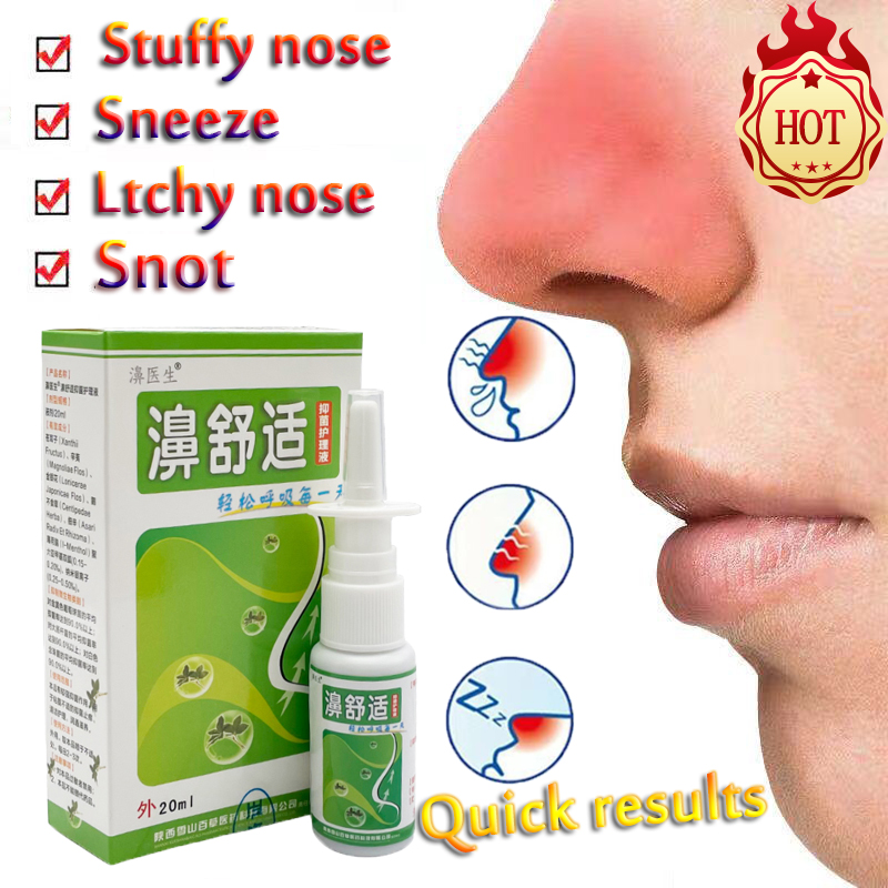 Fast Effect】Rhinitis Spray Nasal Sprays Chronic Rhinitis Sinusitis